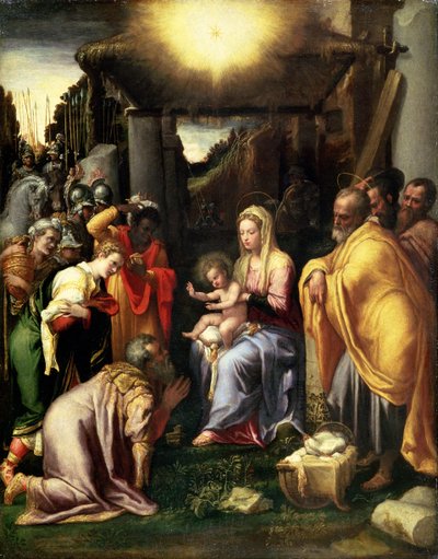 Adoration of the Kings by Taddeo Zuccari